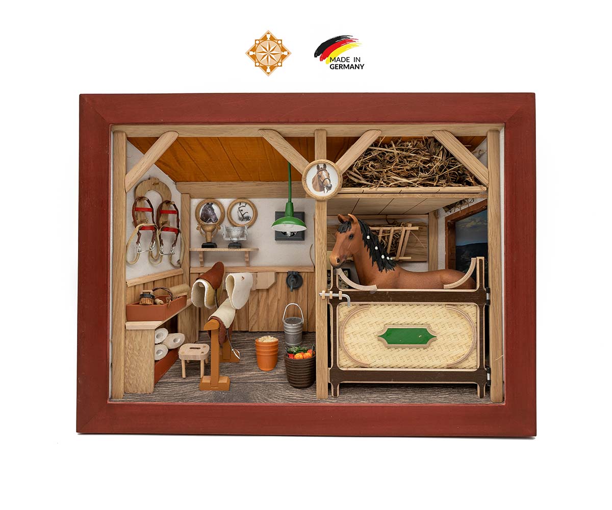 3D Wooden Picture | Stable