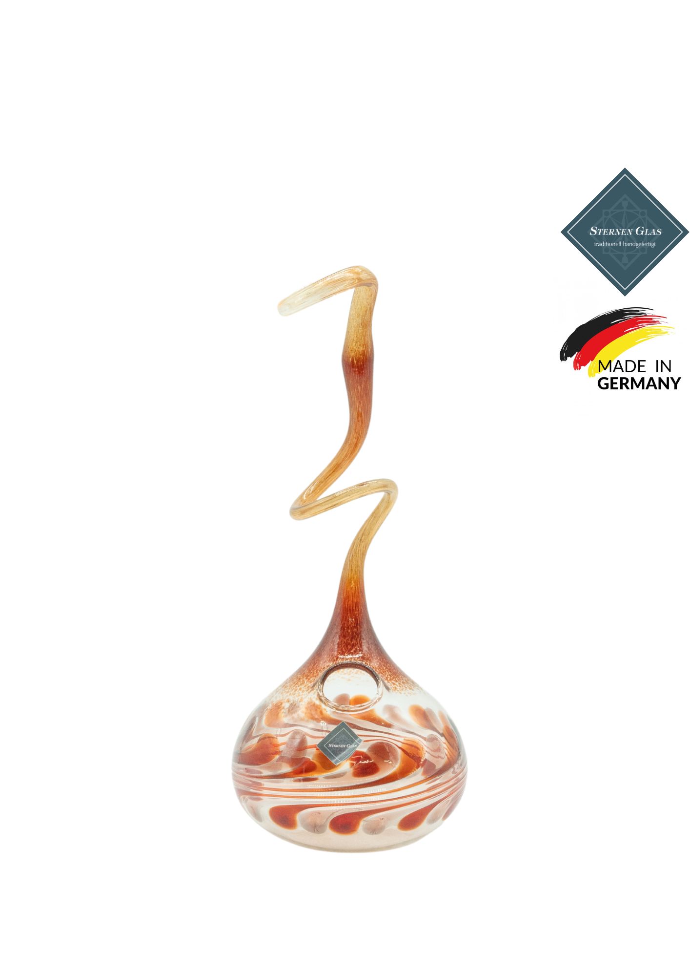 STERNEN GLAS | Rosenvase | S-From Rot