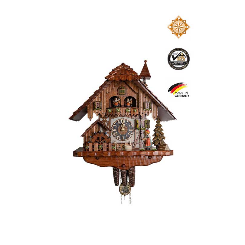 Cuckoo Clock | Bell Ringer, Cottage House | 1 Day Movement | Music