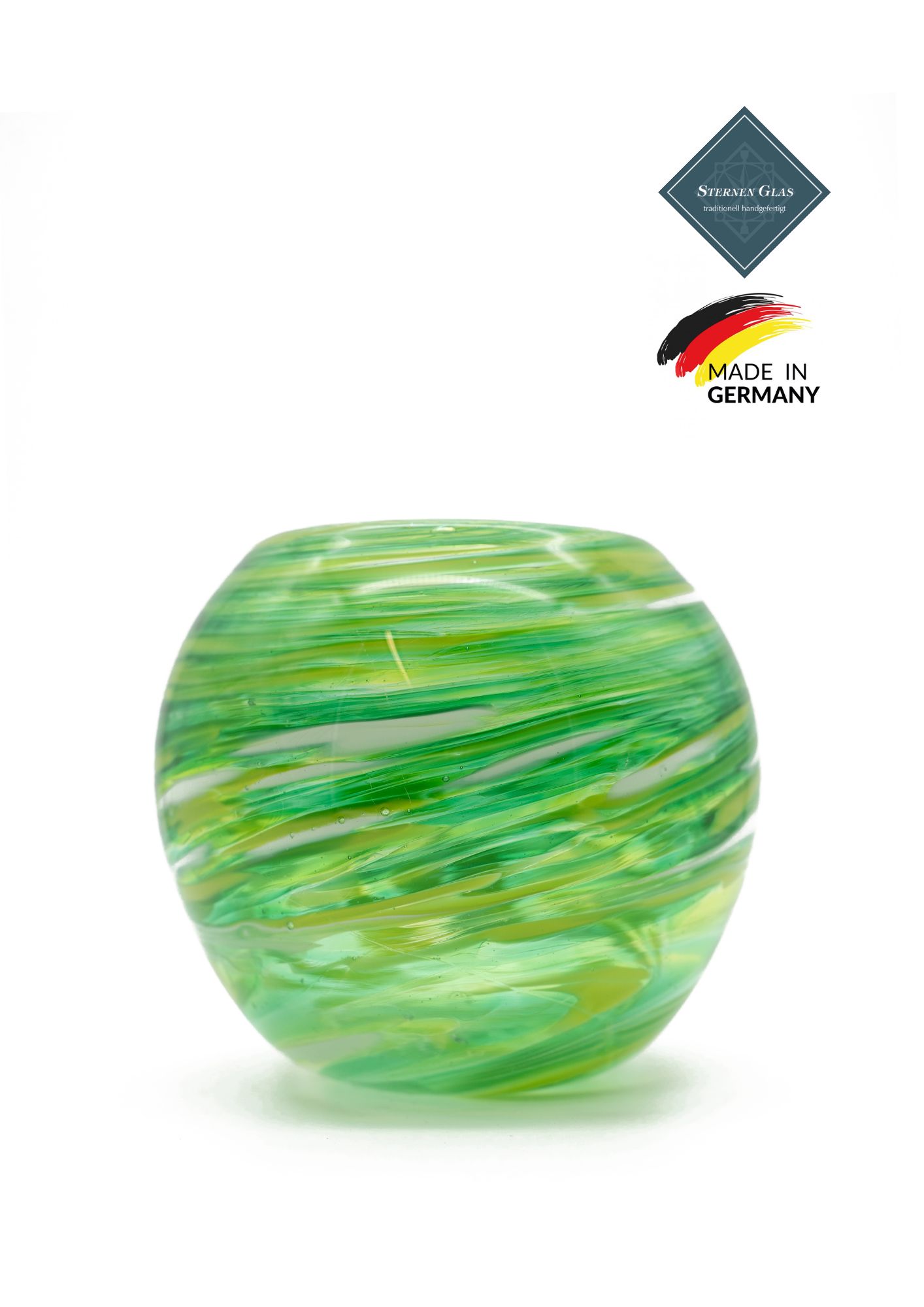 STERNEN GLAS | Round Vase | Green