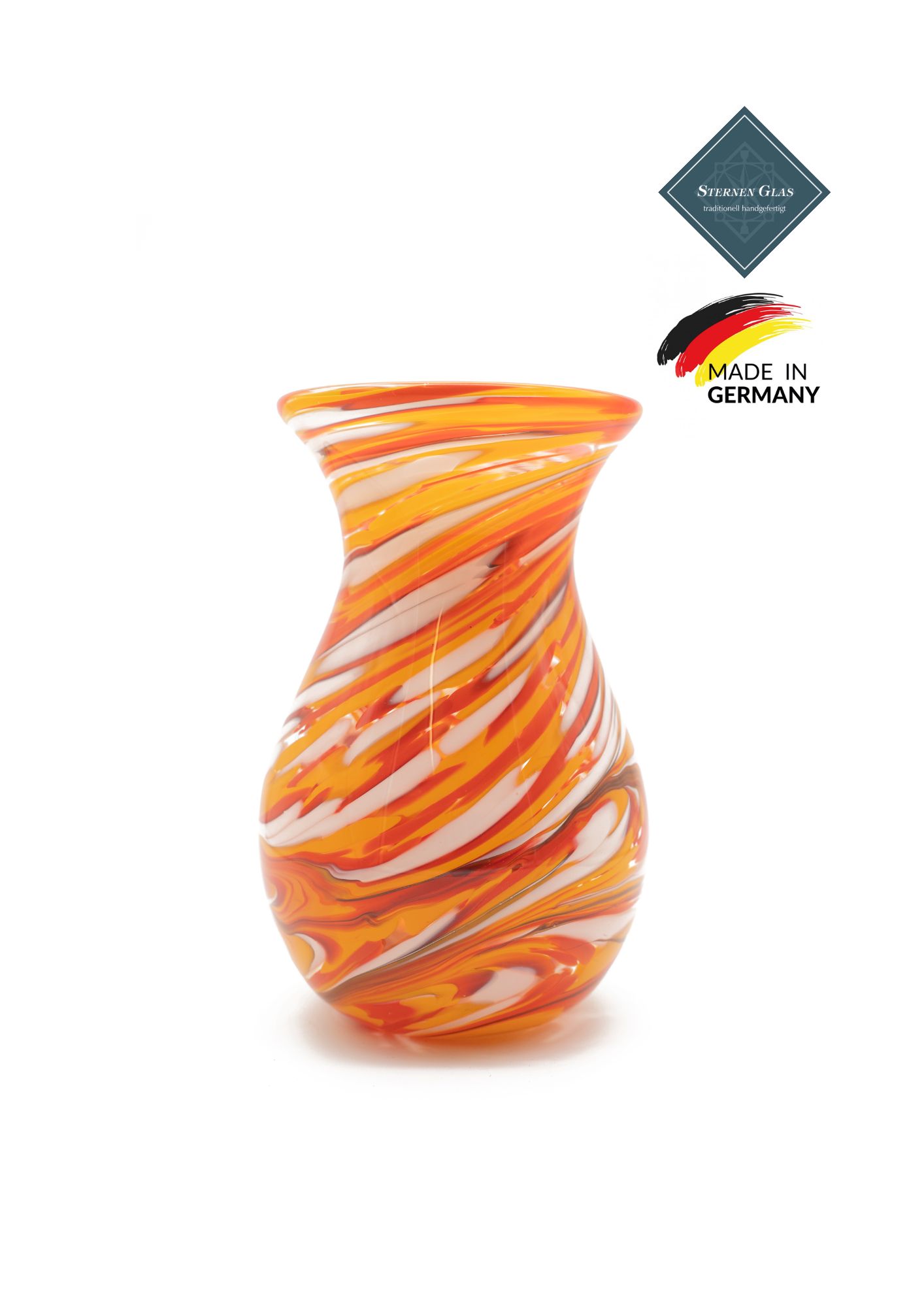 STERNEN GLAS | Rustic Vase | Orange