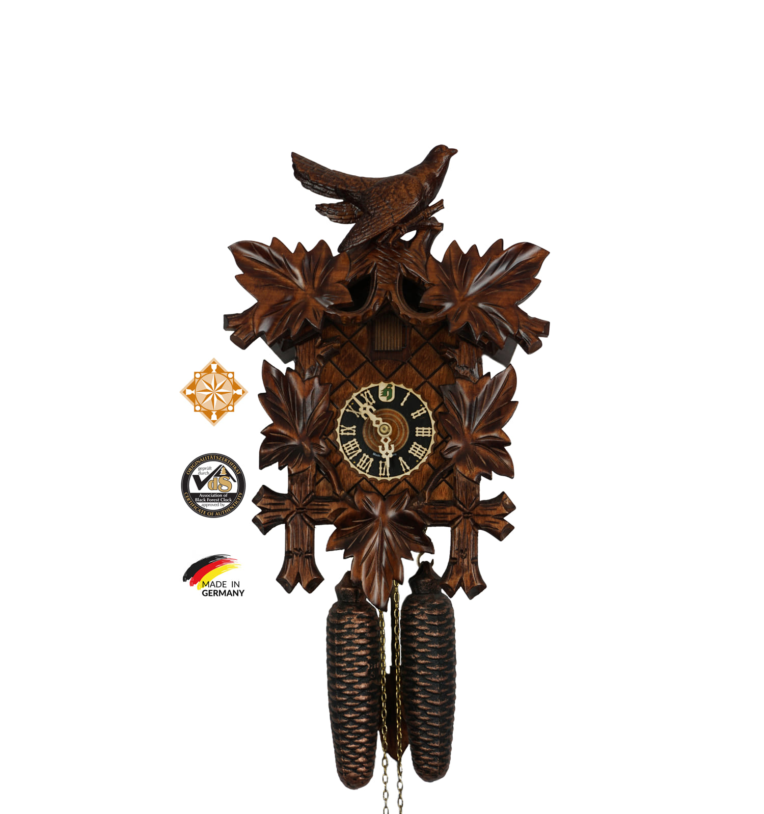 Cuckoo Clock | Traditional, Bird on Top | 8 Day Movement
